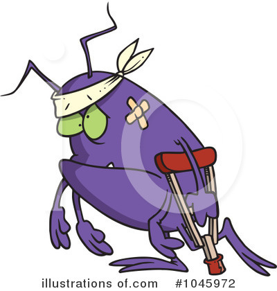 Royalty-Free (RF) Bug Clipart Illustration by toonaday - Stock Sample #1045972