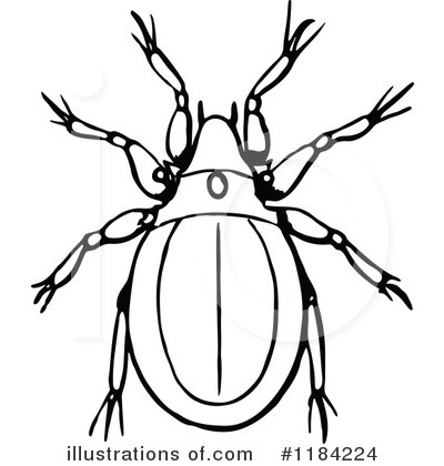 Royalty-Free (RF) Bug Clipart Illustration by Prawny Vintage - Stock Sample #1184224