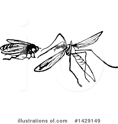 Royalty-Free (RF) Bug Clipart Illustration by Prawny Vintage - Stock Sample #1429149