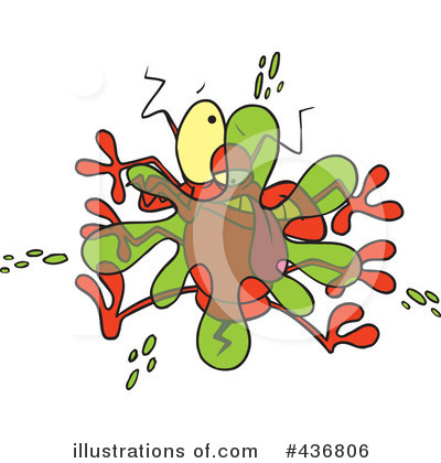 Royalty-Free (RF) Bug Clipart Illustration by toonaday - Stock Sample #436806