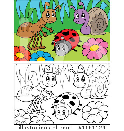 Royalty-Free (RF) Bugs Clipart Illustration by visekart - Stock Sample #1161129