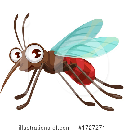 Mosquitoes Clipart #1727271 by Vector Tradition SM