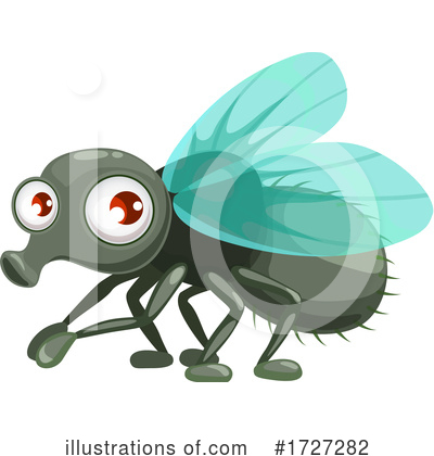 House Flies Clipart #1727282 by Vector Tradition SM