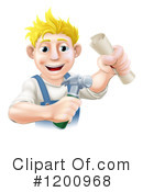 Builder Clipart #1200968 by AtStockIllustration