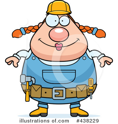 Royalty-Free (RF) Builder Clipart Illustration by Cory Thoman - Stock Sample #438229