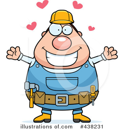 Royalty-Free (RF) Builder Clipart Illustration by Cory Thoman - Stock Sample #438231