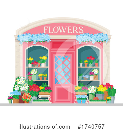 Flower Shop Clipart #1740757 by Vector Tradition SM