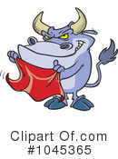 Bull Clipart #1045365 by toonaday