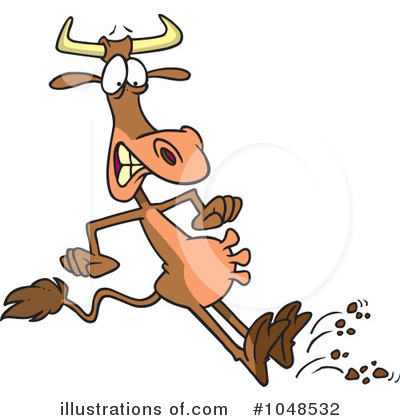 Bull Clipart #1048532 by toonaday
