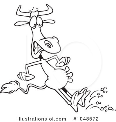 Royalty-Free (RF) Bull Clipart Illustration by toonaday - Stock Sample #1048572