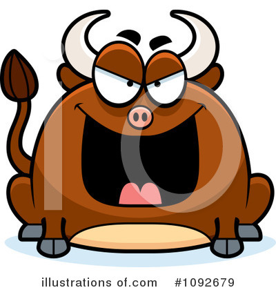 Royalty-Free (RF) Bull Clipart Illustration by Cory Thoman - Stock Sample #1092679