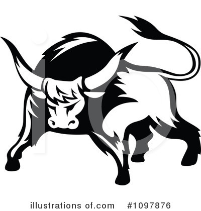 Royalty-Free (RF) Bull Clipart Illustration by Vector Tradition SM - Stock Sample #1097876
