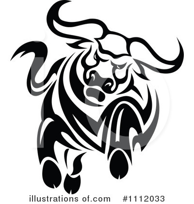Royalty-Free (RF) Bull Clipart Illustration by Vector Tradition SM - Stock Sample #1112033