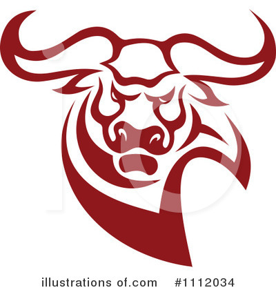 Royalty-Free (RF) Bull Clipart Illustration by Vector Tradition SM - Stock Sample #1112034