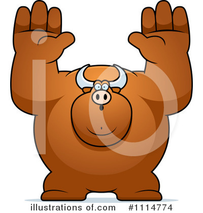 Royalty-Free (RF) Bull Clipart Illustration by Cory Thoman - Stock Sample #1114774