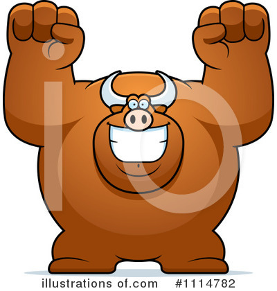 Royalty-Free (RF) Bull Clipart Illustration by Cory Thoman - Stock Sample #1114782