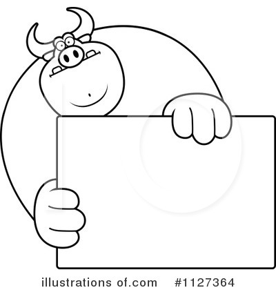 Royalty-Free (RF) Bull Clipart Illustration by Cory Thoman - Stock Sample #1127364