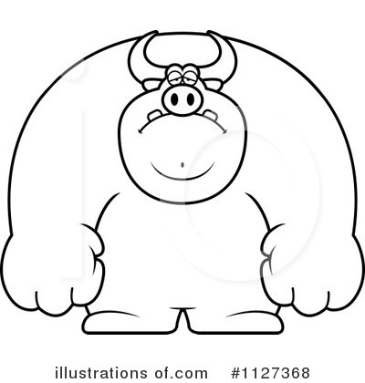 Royalty-Free (RF) Bull Clipart Illustration by Cory Thoman - Stock Sample #1127368