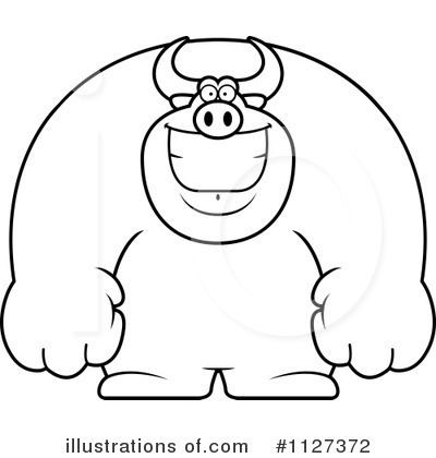 Royalty-Free (RF) Bull Clipart Illustration by Cory Thoman - Stock Sample #1127372
