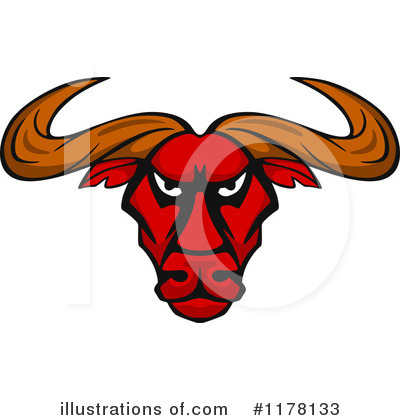 Royalty-Free (RF) Bull Clipart Illustration by Vector Tradition SM - Stock Sample #1178133