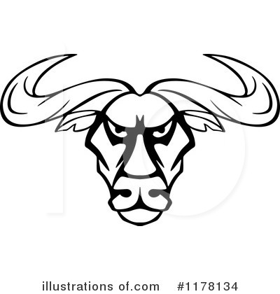 Royalty-Free (RF) Bull Clipart Illustration by Vector Tradition SM - Stock Sample #1178134