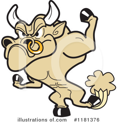 Royalty-Free (RF) Bull Clipart Illustration by Andy Nortnik - Stock Sample #1181376