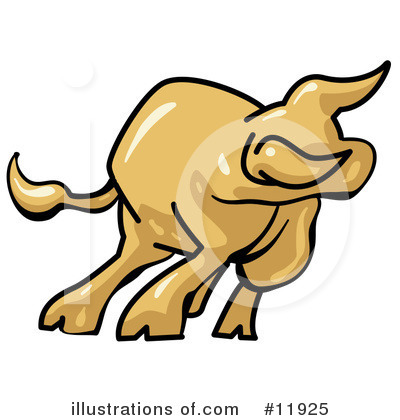 Royalty-Free (RF) Bull Clipart Illustration by Leo Blanchette - Stock Sample #11925