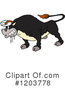 Bull Clipart #1203778 by LaffToon