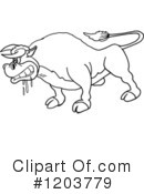Bull Clipart #1203779 by LaffToon