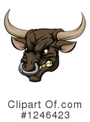 Bull Clipart #1246423 by AtStockIllustration
