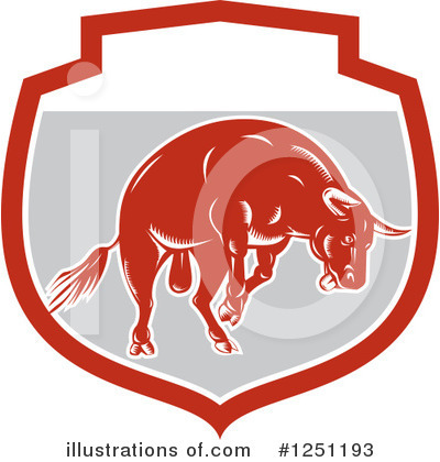 Bull Clipart #1251193 by patrimonio