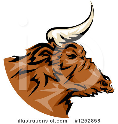 Royalty-Free (RF) Bull Clipart Illustration by BNP Design Studio - Stock Sample #1252858