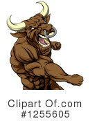 Bull Clipart #1255605 by AtStockIllustration
