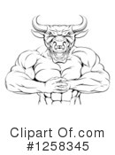 Bull Clipart #1258345 by AtStockIllustration
