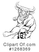 Bull Clipart #1268369 by AtStockIllustration
