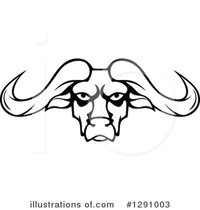 Royalty-Free (RF) Bull Clipart Illustration by Vector Tradition SM - Stock Sample #1291003