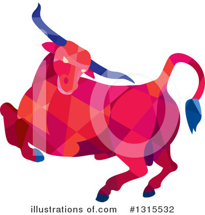 Royalty-Free (RF) Bull Clipart Illustration by patrimonio - Stock Sample #1315532