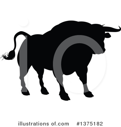 Royalty-Free (RF) Bull Clipart Illustration by AtStockIllustration - Stock Sample #1375182