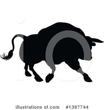 Royalty-Free (RF) Bull Clipart Illustration by AtStockIllustration - Stock Sample #1387744
