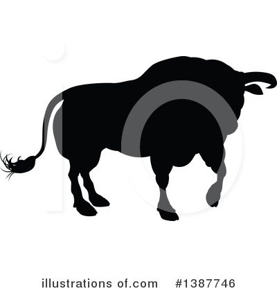 Royalty-Free (RF) Bull Clipart Illustration by AtStockIllustration - Stock Sample #1387746