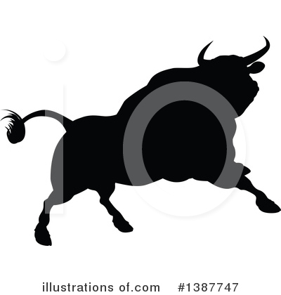 Royalty-Free (RF) Bull Clipart Illustration by AtStockIllustration - Stock Sample #1387747