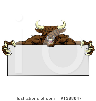Royalty-Free (RF) Bull Clipart Illustration by AtStockIllustration - Stock Sample #1388647