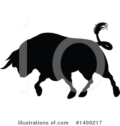 Royalty-Free (RF) Bull Clipart Illustration by AtStockIllustration - Stock Sample #1400217