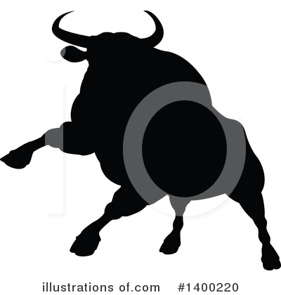 Royalty-Free (RF) Bull Clipart Illustration by AtStockIllustration - Stock Sample #1400220