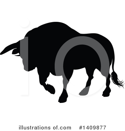 Royalty-Free (RF) Bull Clipart Illustration by AtStockIllustration - Stock Sample #1409877
