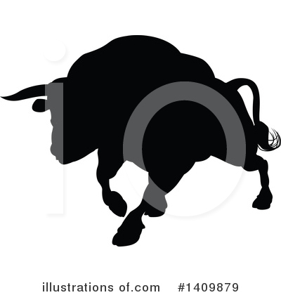 Royalty-Free (RF) Bull Clipart Illustration by AtStockIllustration - Stock Sample #1409879