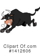 Bull Clipart #1412606 by LaffToon