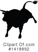 Bull Clipart #1418892 by AtStockIllustration
