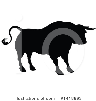 Royalty-Free (RF) Bull Clipart Illustration by AtStockIllustration - Stock Sample #1418893