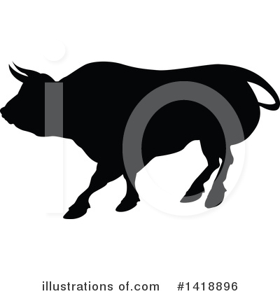 Royalty-Free (RF) Bull Clipart Illustration by AtStockIllustration - Stock Sample #1418896